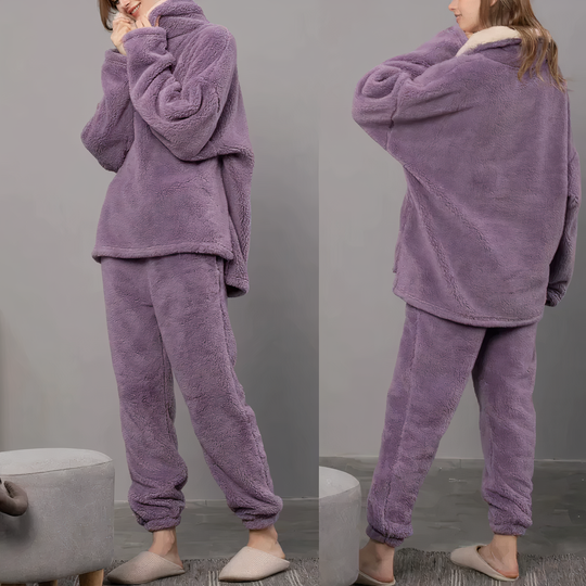 fleece pajama set