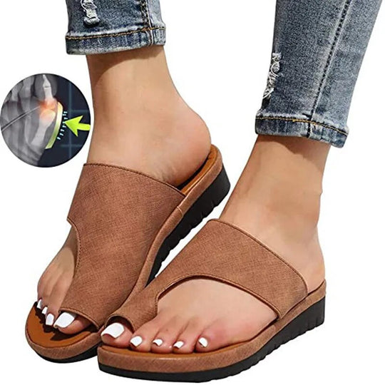 Orthopedic wedge sandals for women