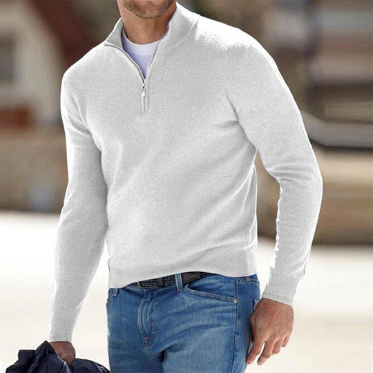 men's zip-up sweater