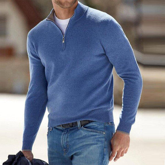 men's zip-up sweater