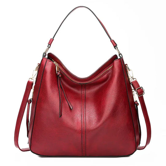 genuine leather hobo bag for women