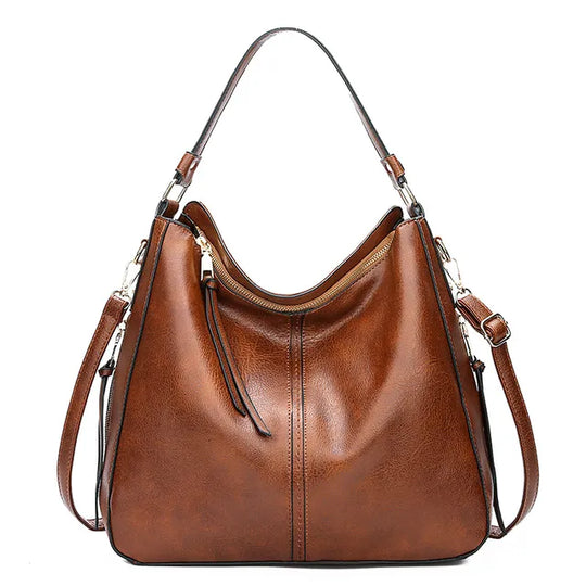 genuine leather hobo bag for women