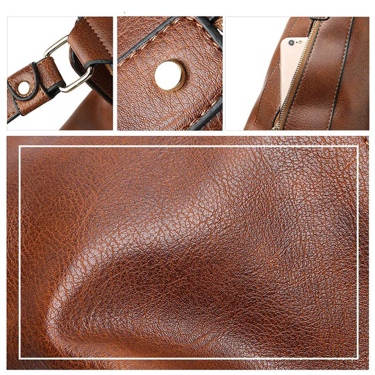 genuine leather hobo bag for women