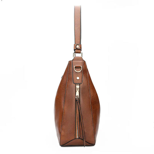 genuine leather hobo bag for women