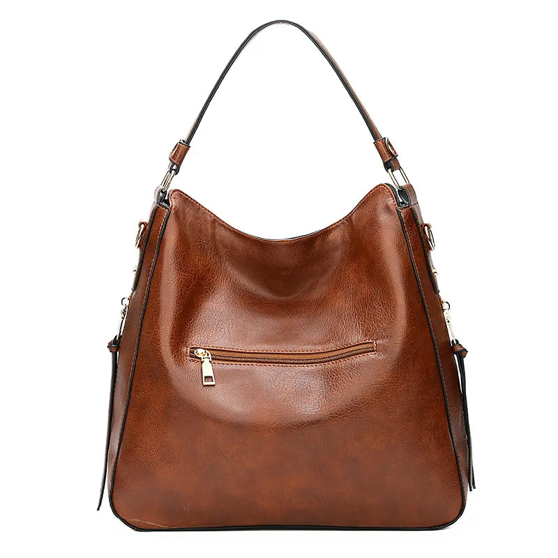 genuine leather hobo bag for women