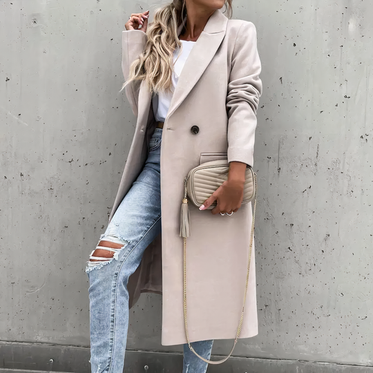 Zweireihiger Trenchcoat für Damen