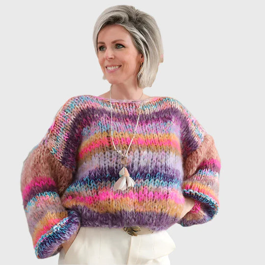 Multicolored Soft Knitted Sweaters for Women