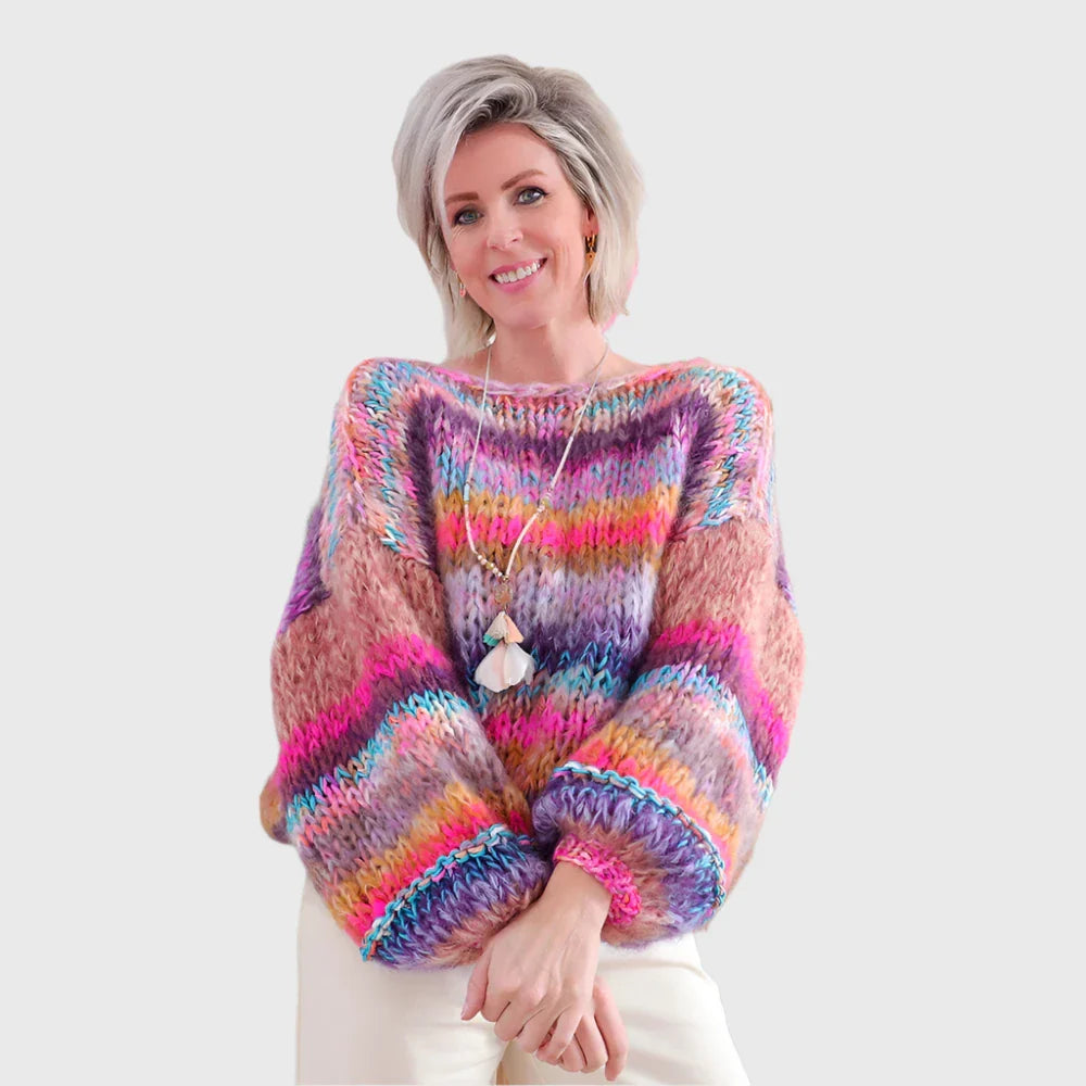 Multicolored Soft Knitted Sweaters for Women