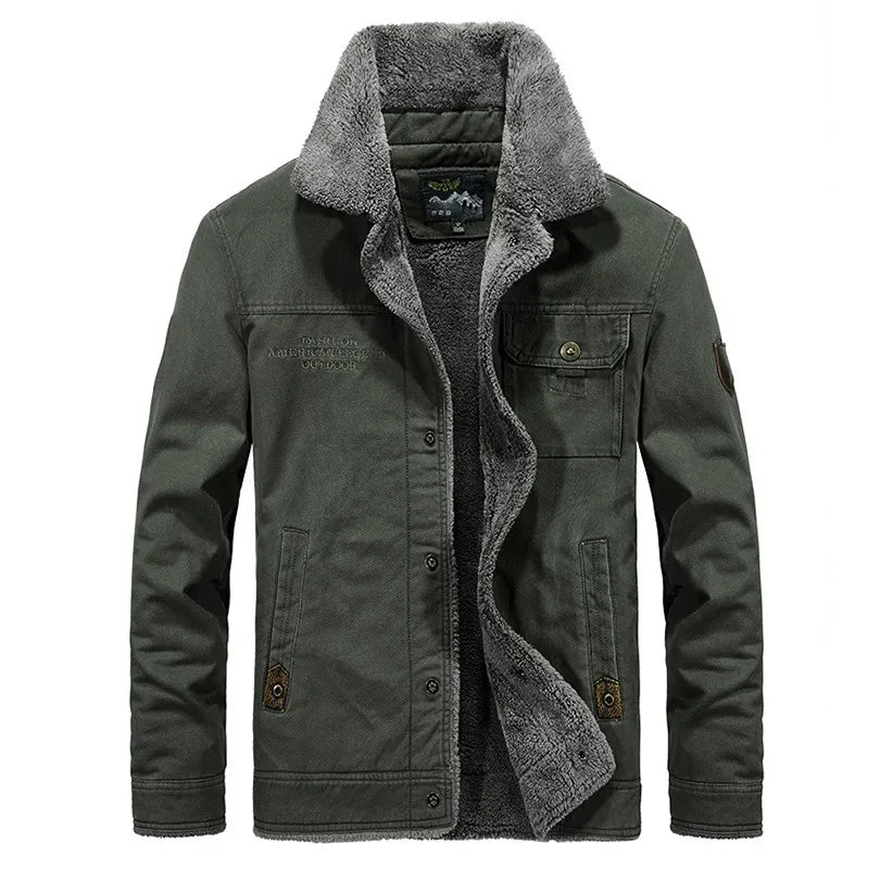 men's fleece cotton jacket