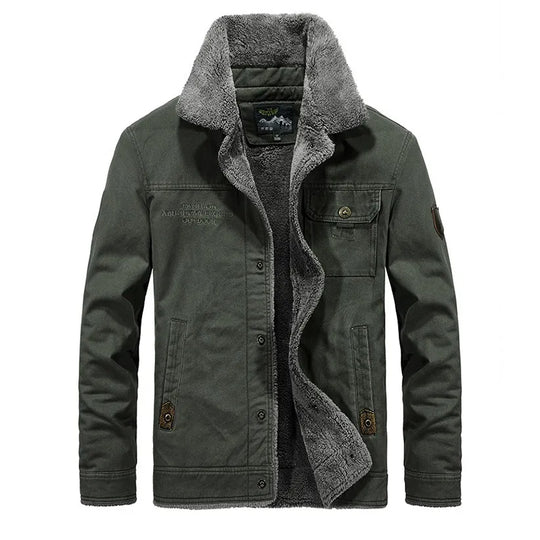 men's fleece cotton jacket