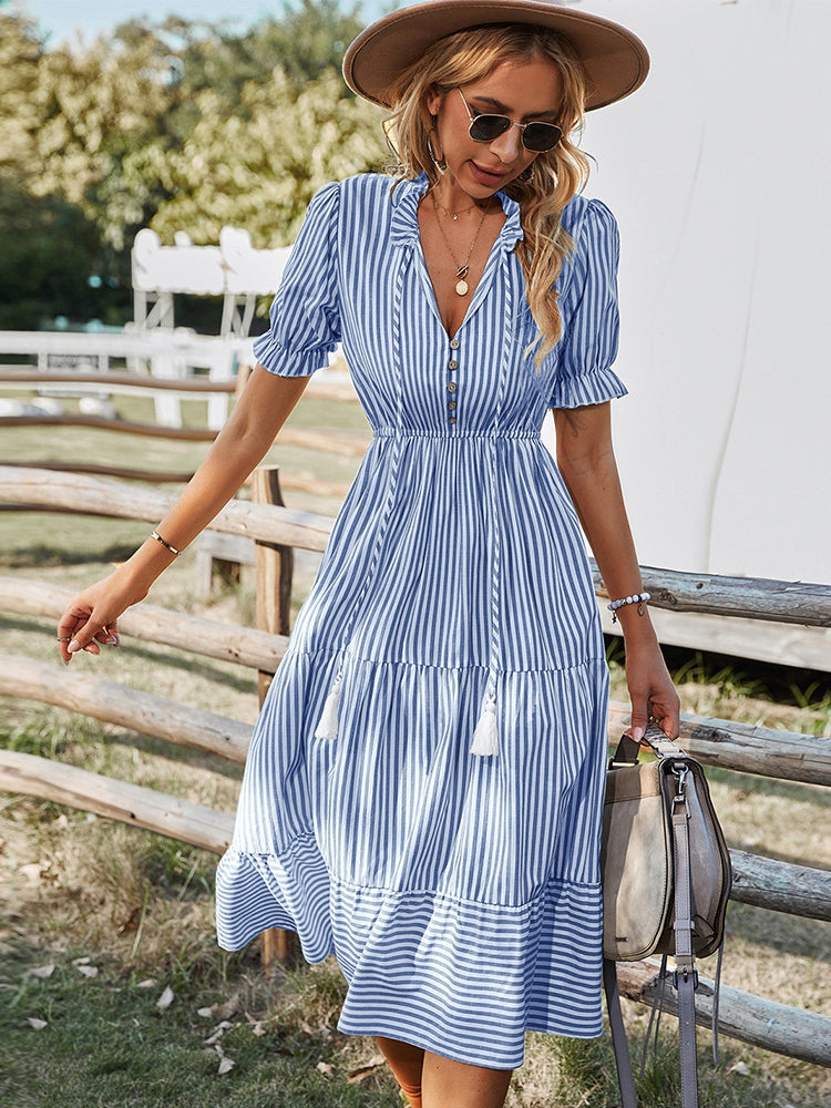 Striped Summer Dress for Women