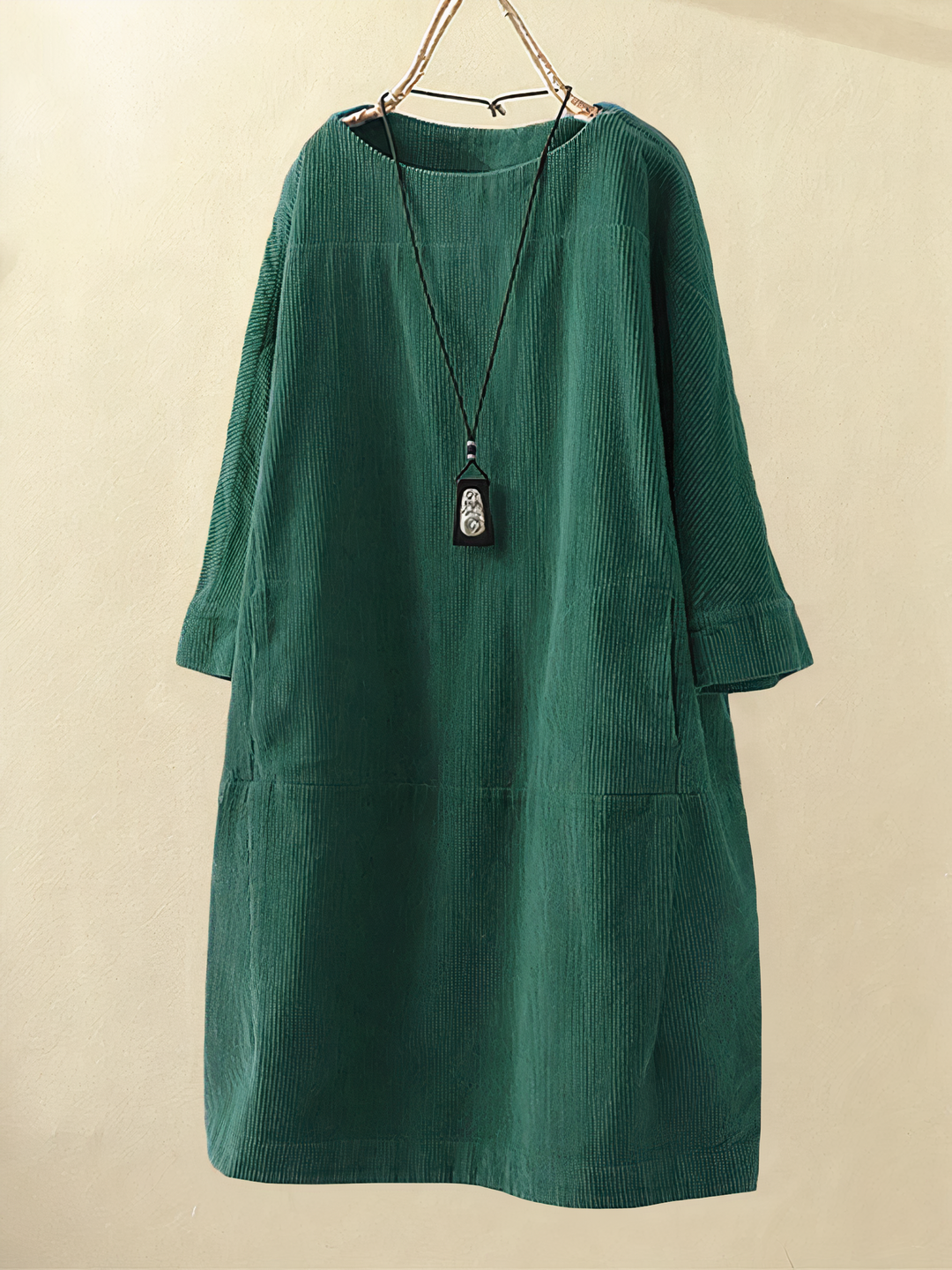 corduroy midi dress for women