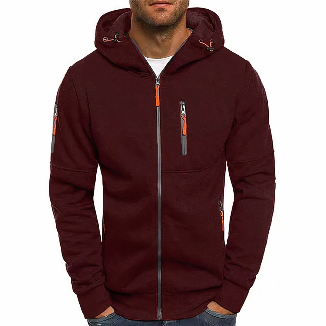 Leichter Hoodie mit Reißverschluss für Männer