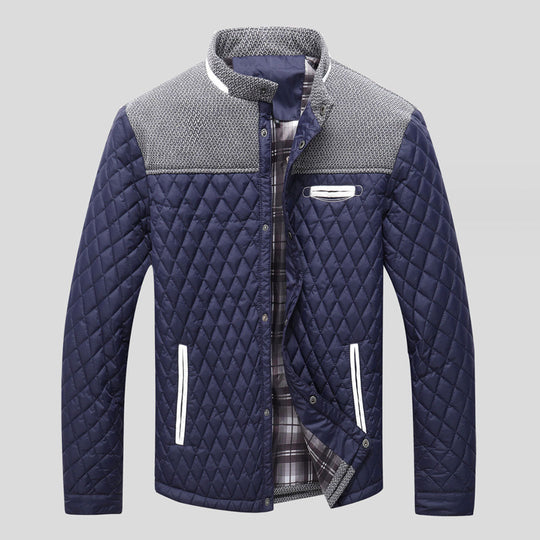 Windproof quilted jacket for men