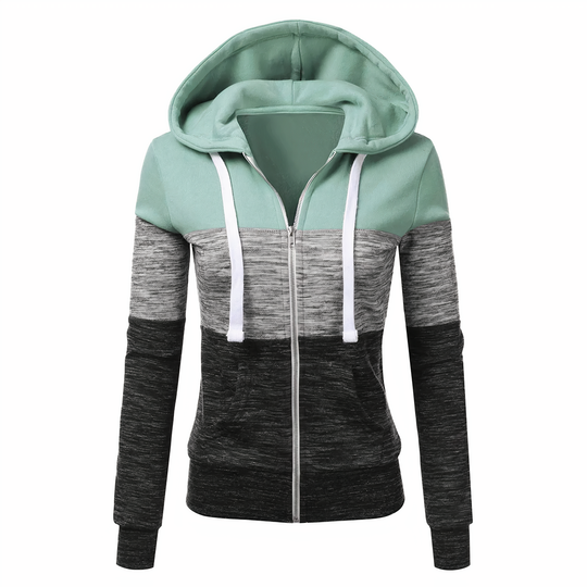 Dreifarbiger Hoodie für Frauen