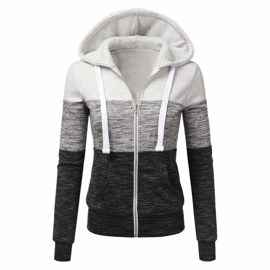 Dreifarbiger Hoodie für Frauen