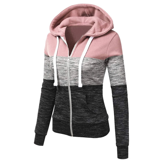 Dreifarbiger Hoodie für Frauen