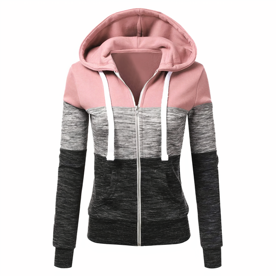 Dreifarbiger Hoodie für Frauen