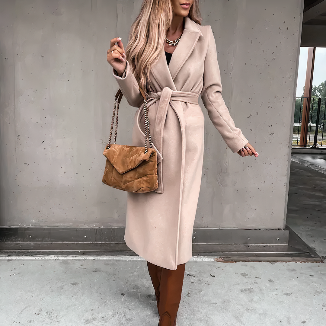 women's wool-blend trench coat