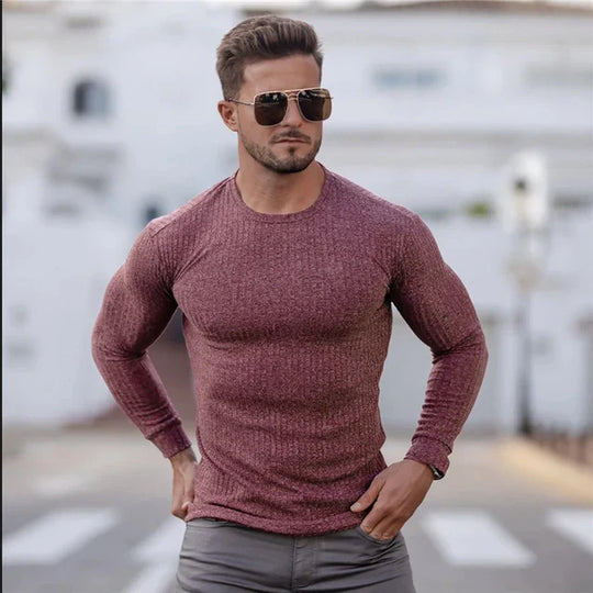 Herren-Rundhals-Pullover