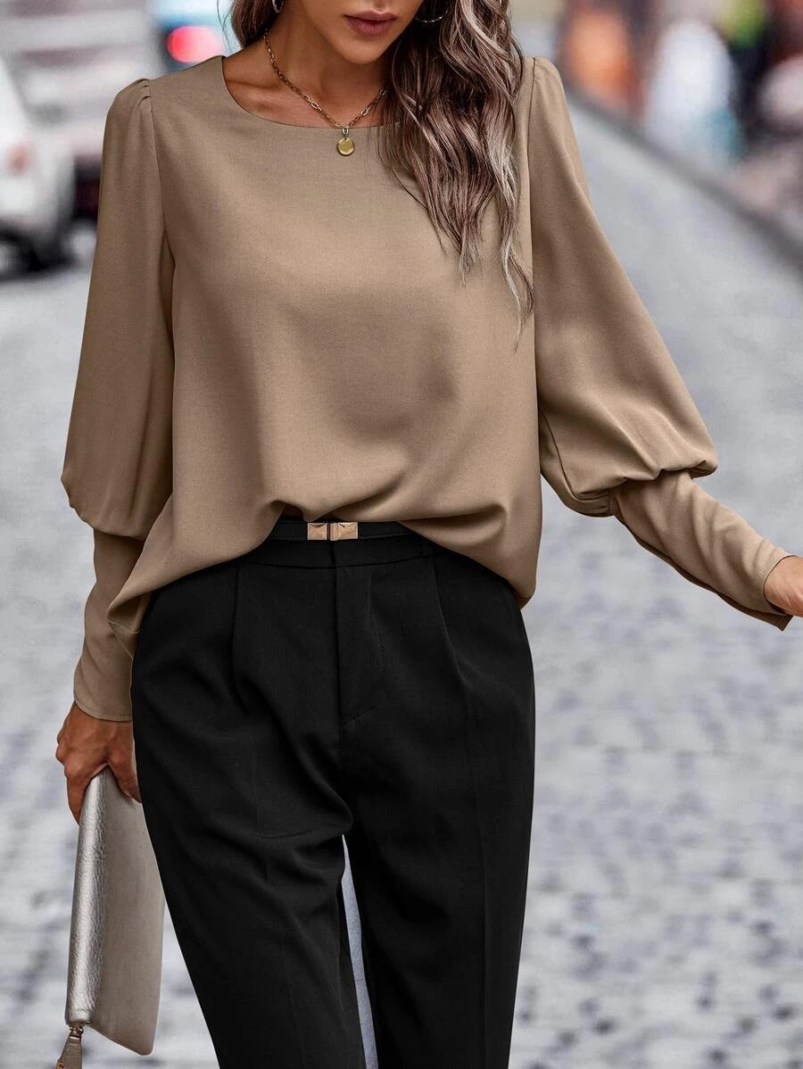 Elegante Bluse mit losen Ärmeln für Frauen