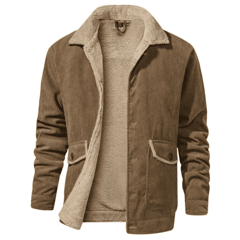 men's fleece winter coat