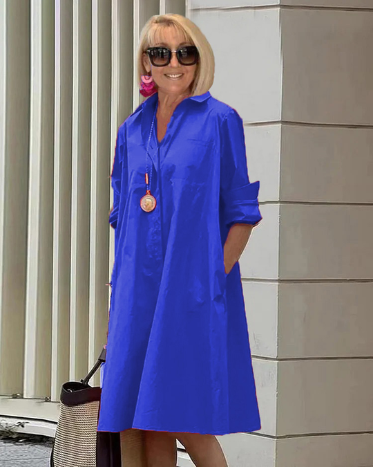 long-sleeved polo dress