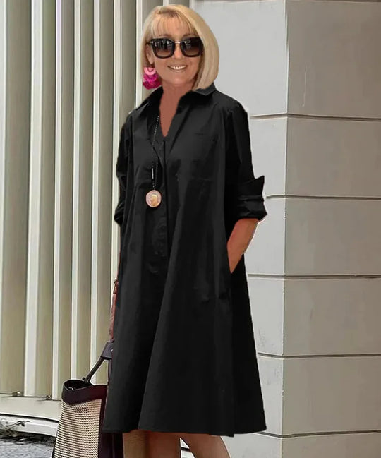 long-sleeved polo dress