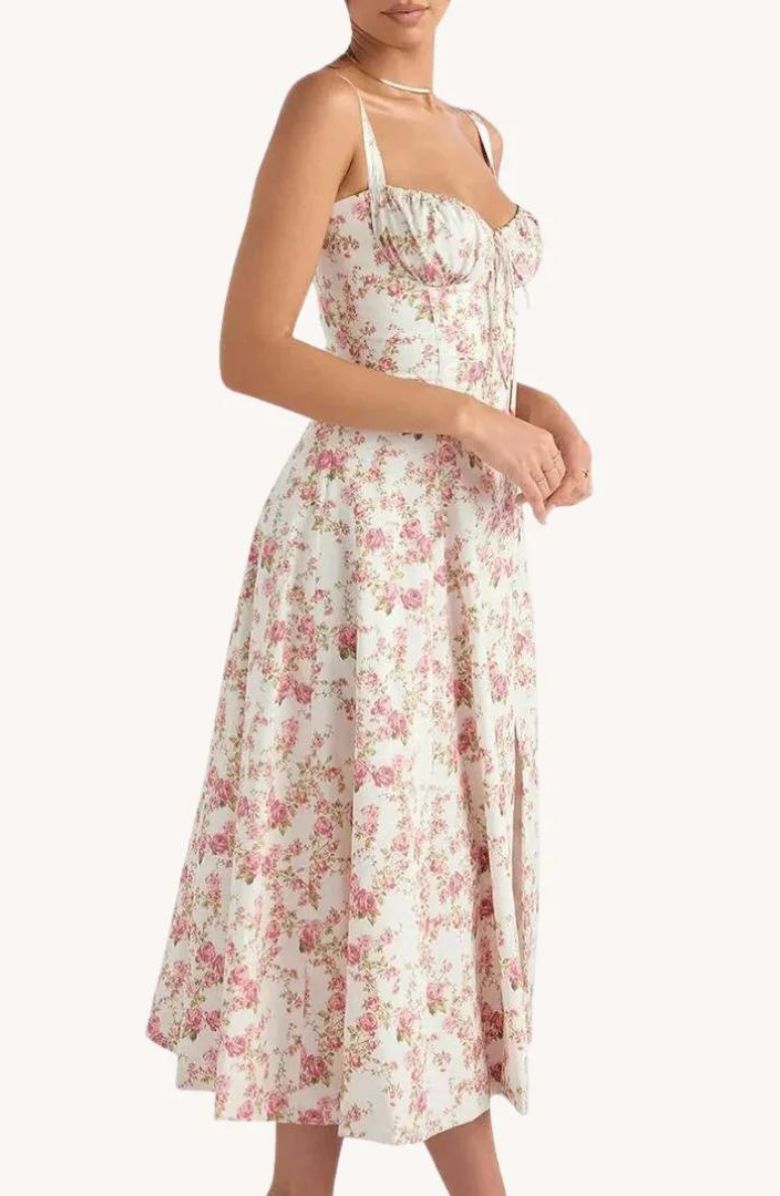 Midi Korsettkleid für Frauen