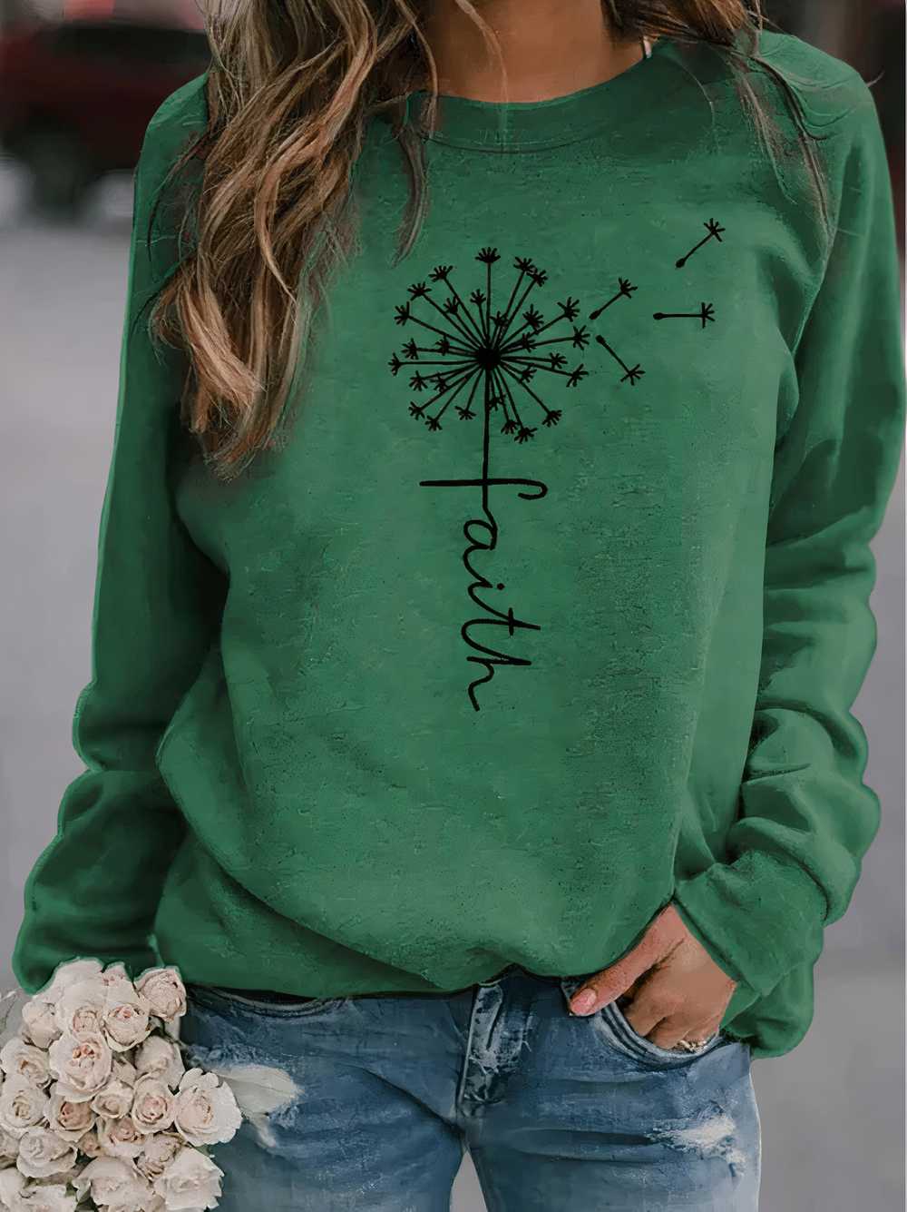 Damen Sweatshirt im Vintage-Stil