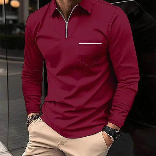 Herren Casual Polo Pullover