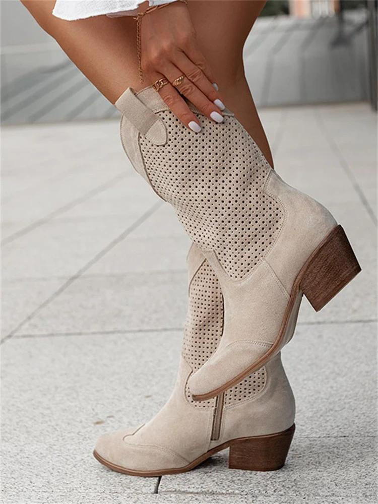 Breathable cowboy boots for women 