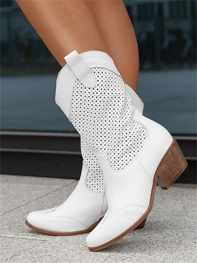 Breathable cowboy boots for women 