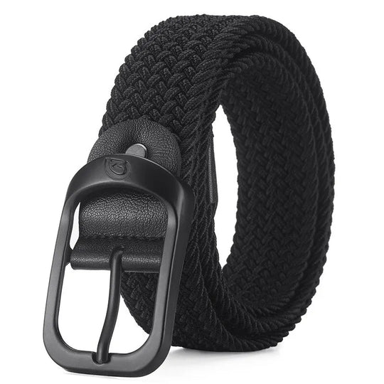 Casual woven elastic belt 