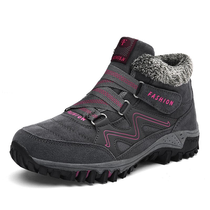 Orthopedic winter shoes made of fleece