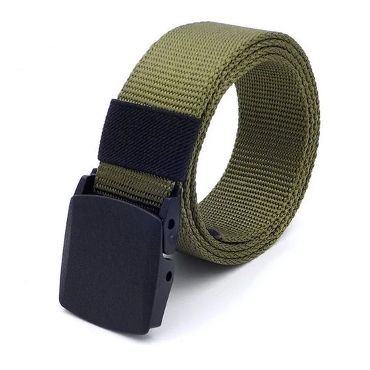 nylon belt with automatic buckle