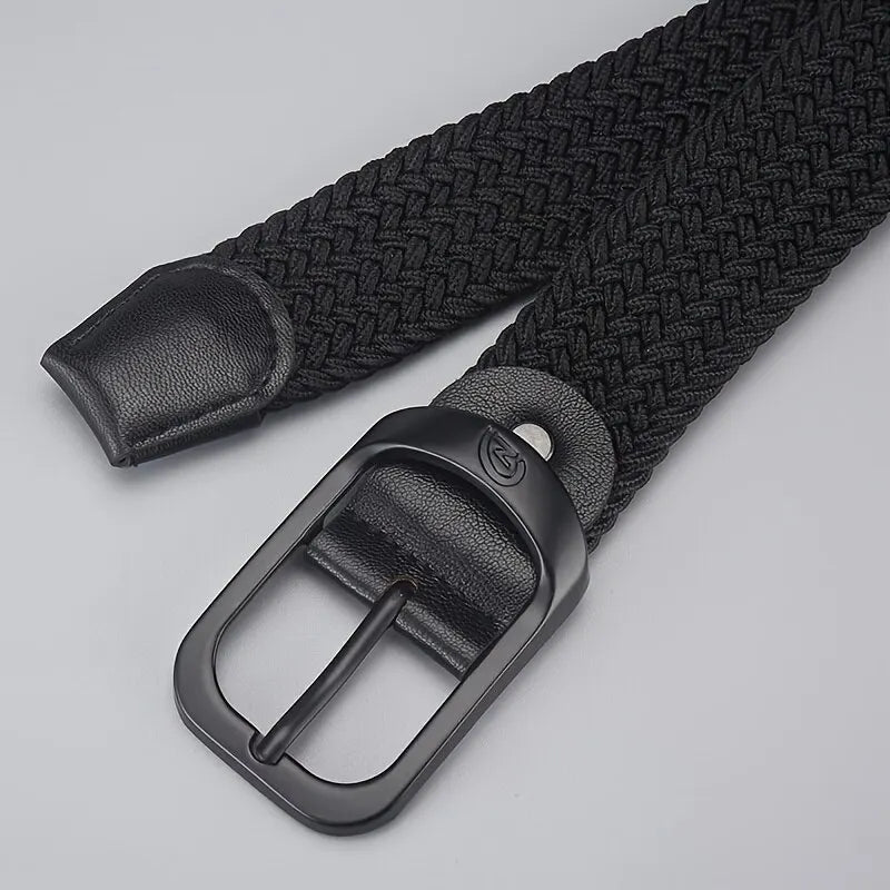 Casual woven elastic belt 