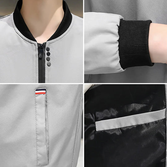 Klassische Baseball Windbreaker Jacke für Männer