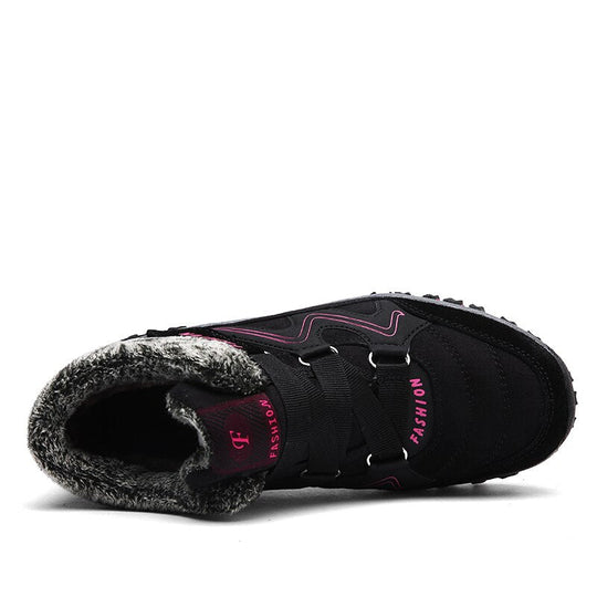 Orthopedic winter shoes made of fleece