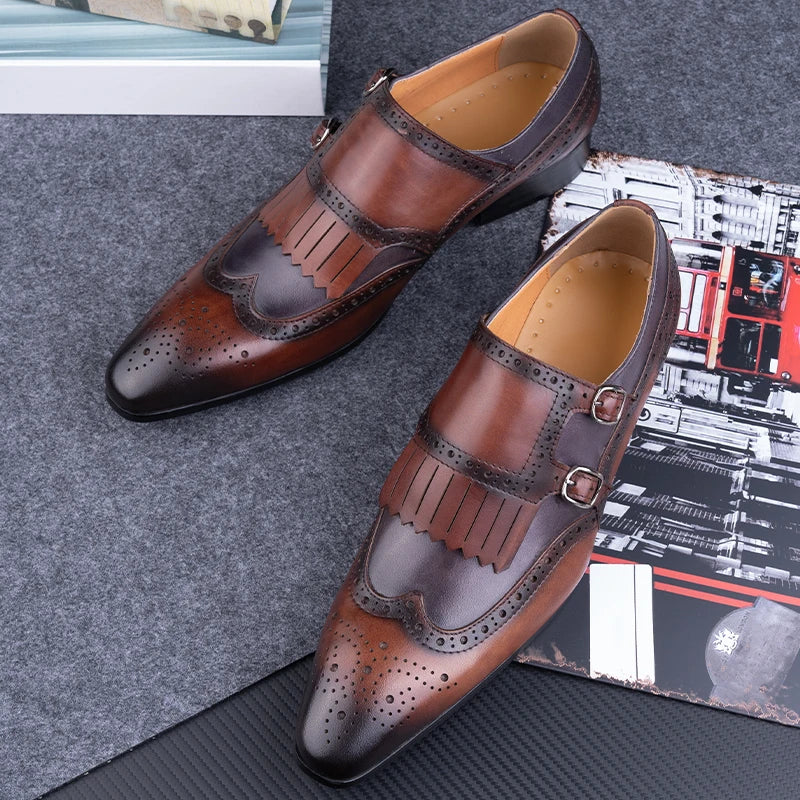 Bequeme Monk Strap Brogues