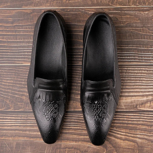 Cowhide business shoes for men 