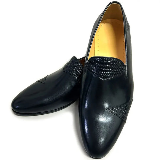 Handmade leather dress loafers 