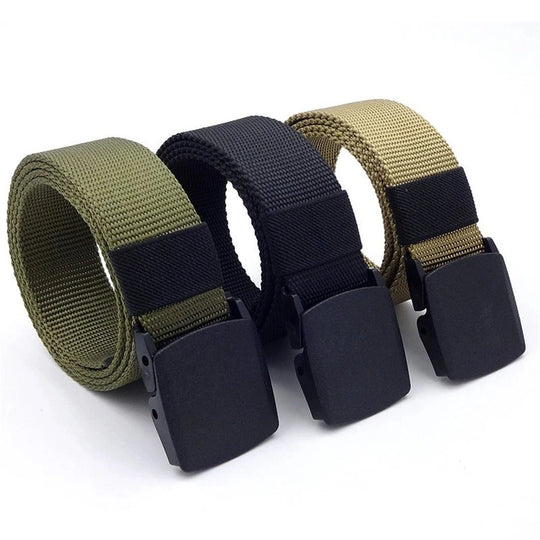 nylon belt with automatic buckle