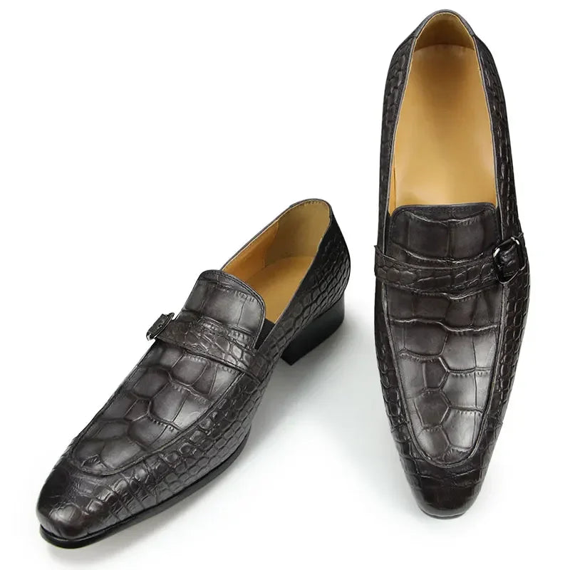 Luxuriöse handgefertigte Loafers aus Leder