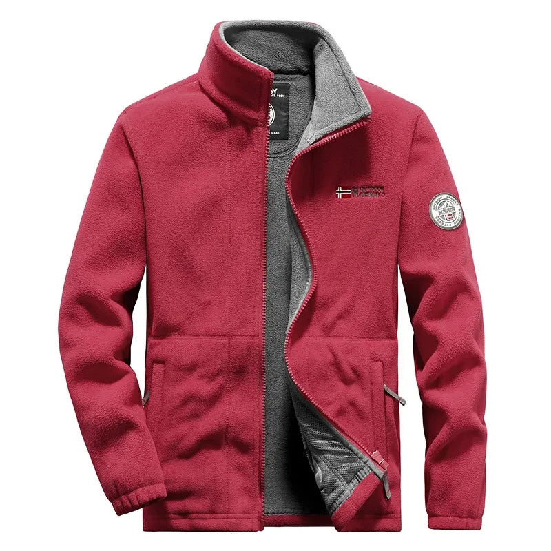 Fleece Jacket with Pockets Thicken Polar 