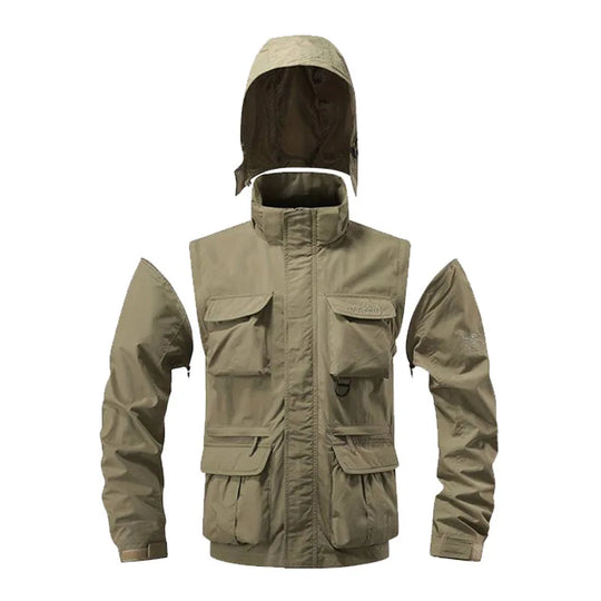 Breathable Cargo Jacket for Men