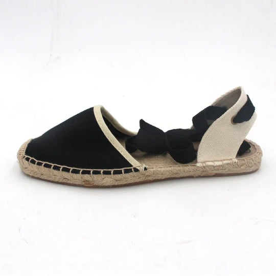 Espadrille-Flats aus Canvas für Frauen