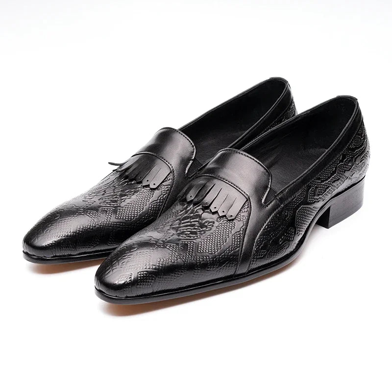 Cowhide business shoes for men 