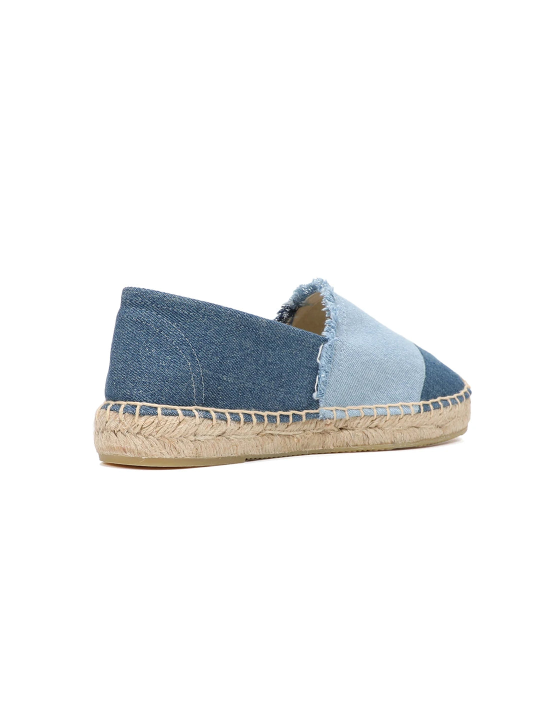 Espadrilles aus Denim-Patchwork