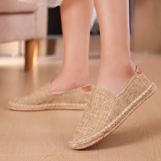 Atmungsaktive Patchwork-Espadrilles